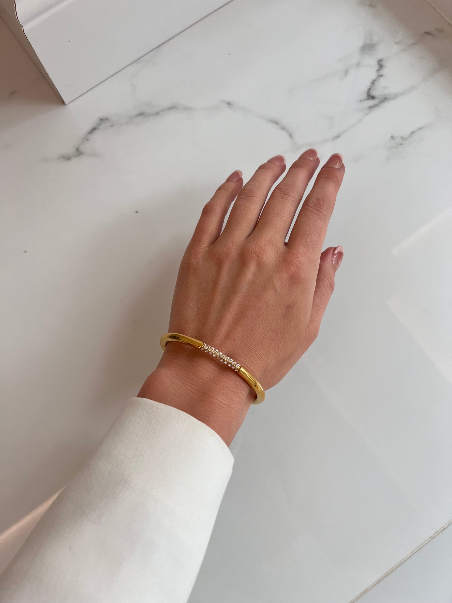 Luxe Sparkle Gold Bangle