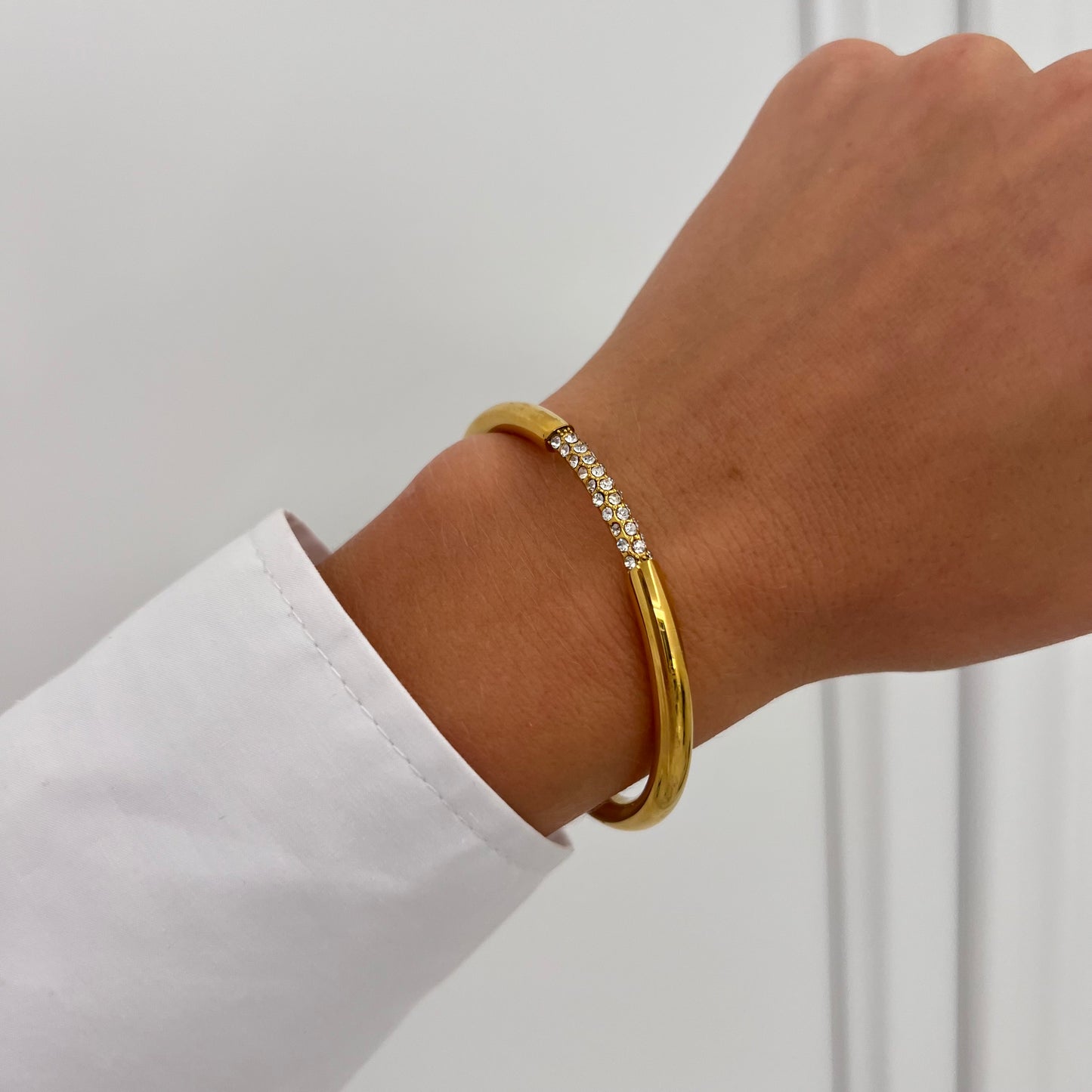 Luxe Sparkle Gold Bangle
