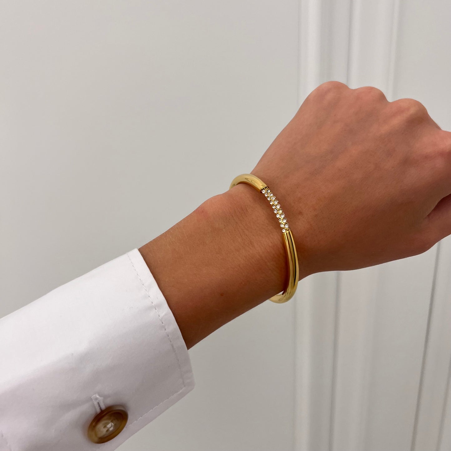 Luxe Sparkle Gold Bangle