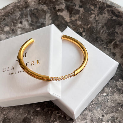 Luxe Sparkle Gold Bangle